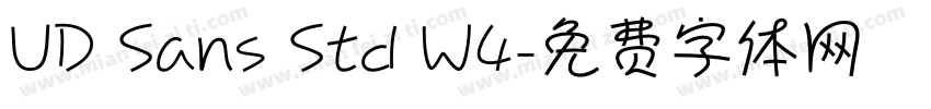 UD Sans Std W4字体转换